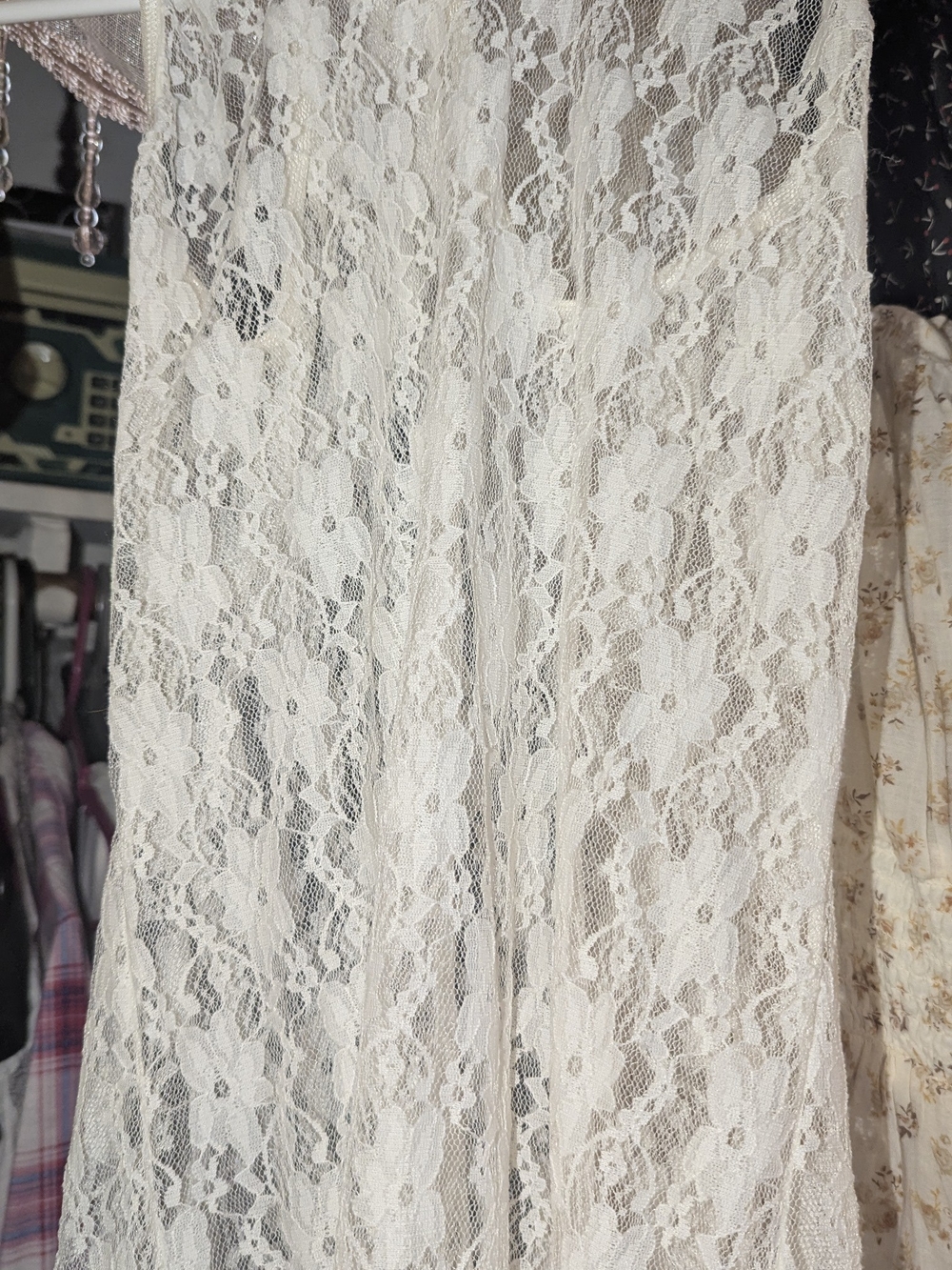 Ivory Floral Lace top